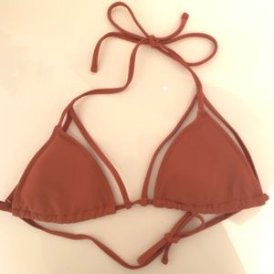 Forever 21 burnt orange triangle bikini top